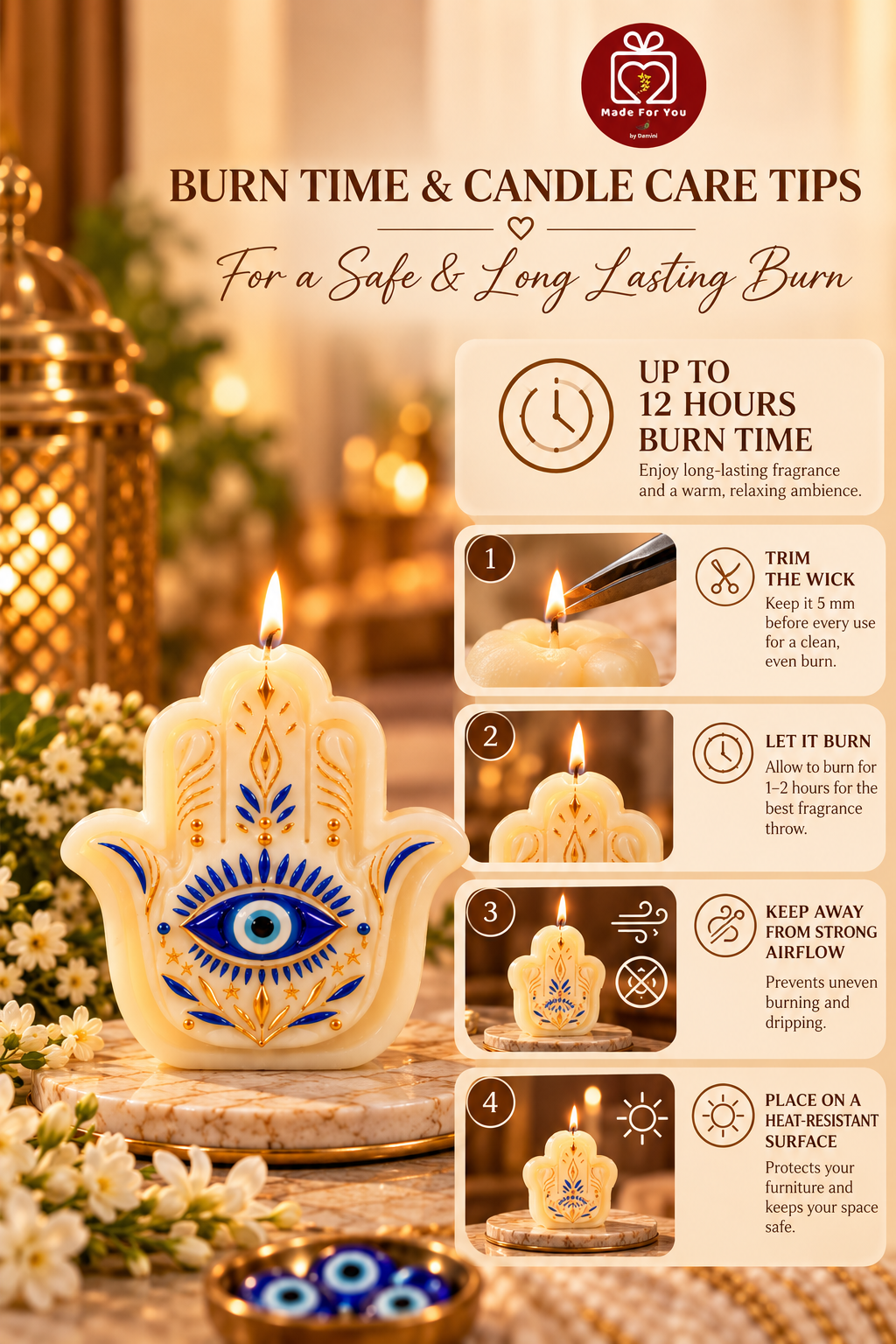 Evil Eye Candle
