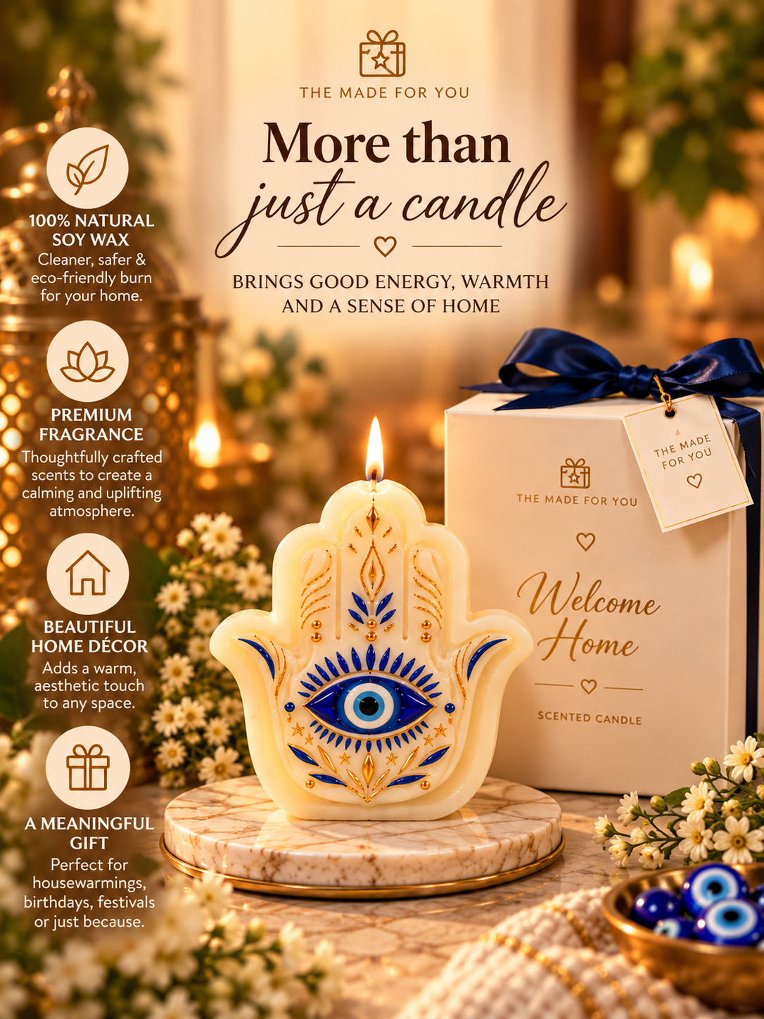 Evil Eye Candle